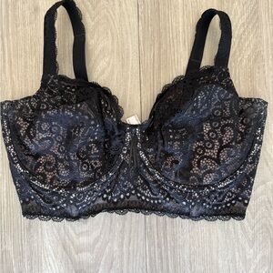 NWOT Prima Donna Designer Luxury Black Lace Bra - 36G
